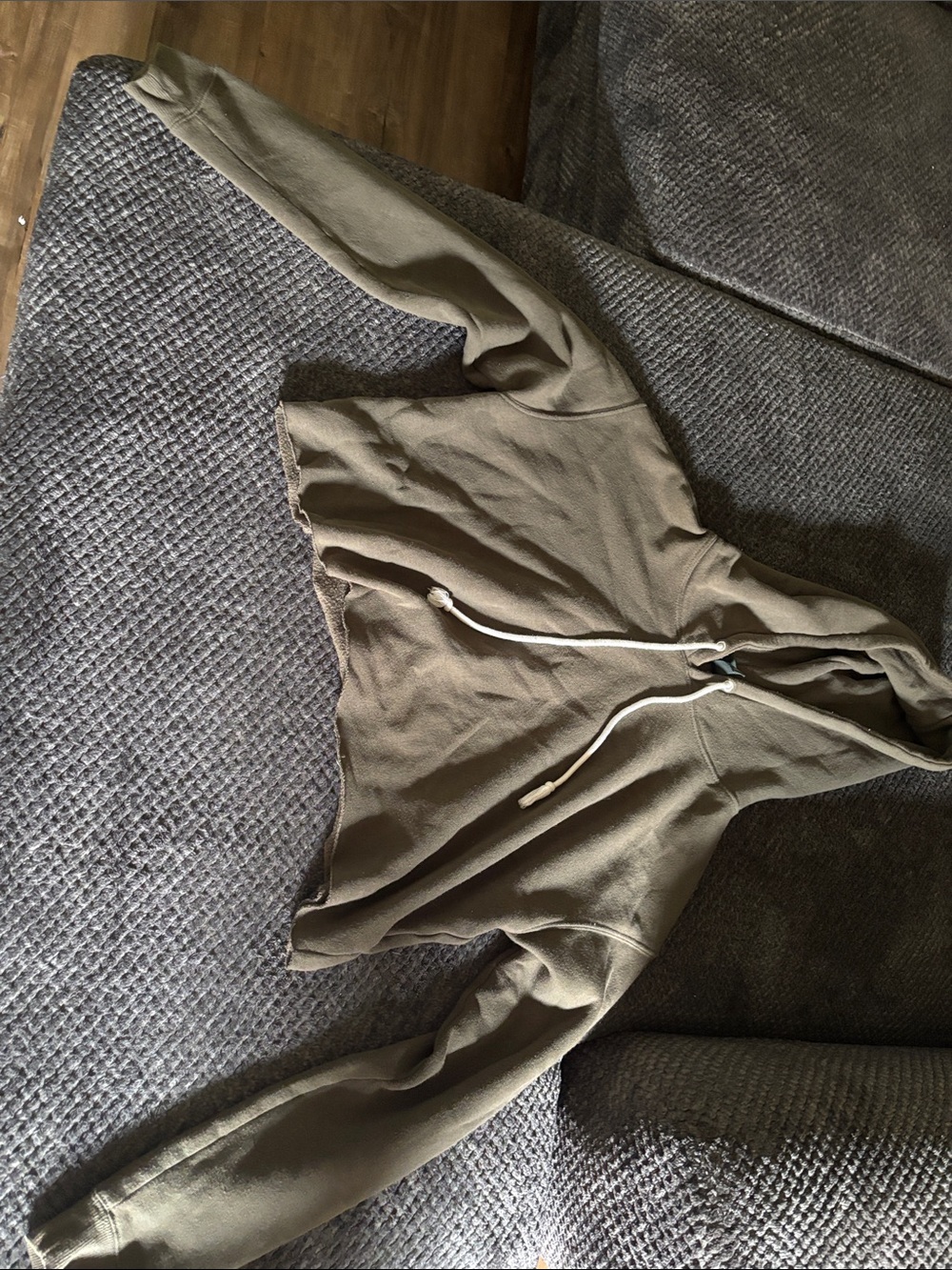 wild fable Olive Green Cropped Hoodie
